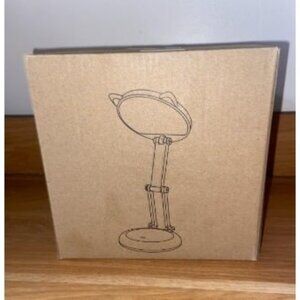 New Cute Desk Lamp Foldable & Portable Lamp, Rechargeable Brightness Pink Lamp